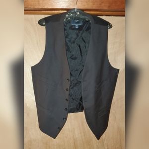 Men's Black J. Crew Button Down Vest